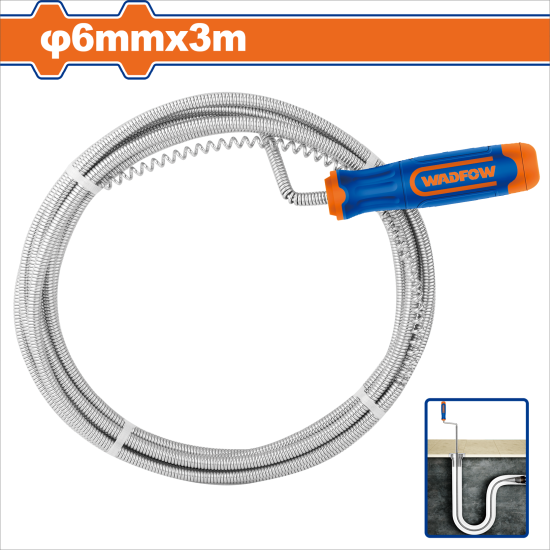 WADFOW  管道疏通器 1.4mm*6mm*3m (WDD2303)