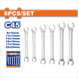 WADFOW  油管板手組套 6PCS (WDS2406)