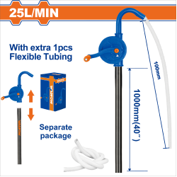 WADFOW  鐵製轉式手動抽油器 (WHY2525) 