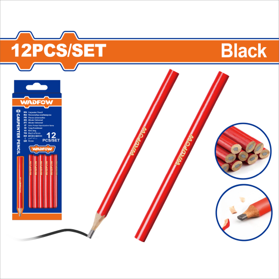 WADFOW  木工鉛筆/黑色 (WMQ1512) 
