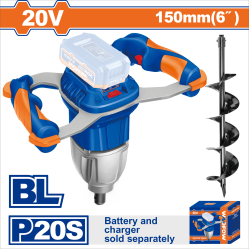 <請洽各經銷通路> WADFOW  20V 鋰電無刷鑽地機 單主機 (WQE15801) 