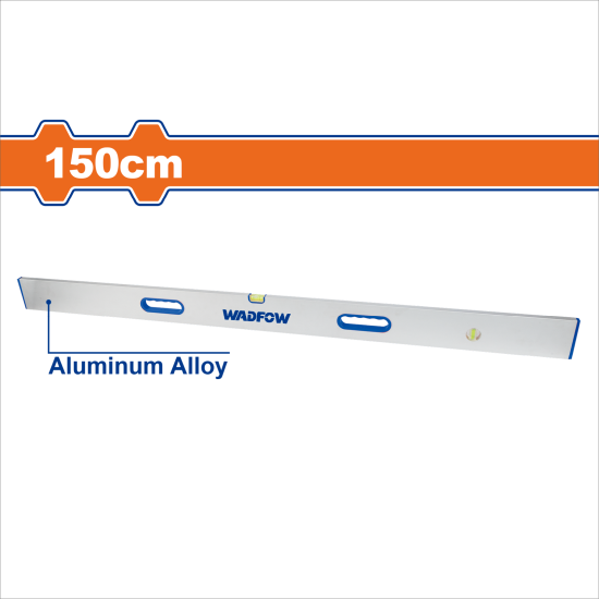 WADFOW  鋁製水平尺 三氣泡 150CM (WSL6G150) 