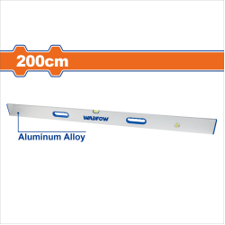 WADFOW  鋁製水平尺 三氣泡 200CM (WSL6G200)