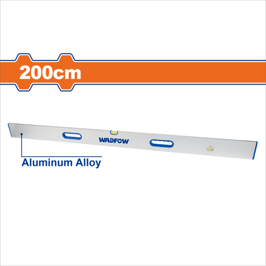 WADFOW  鋁製水平尺 三氣泡 200CM (WSL6G200)