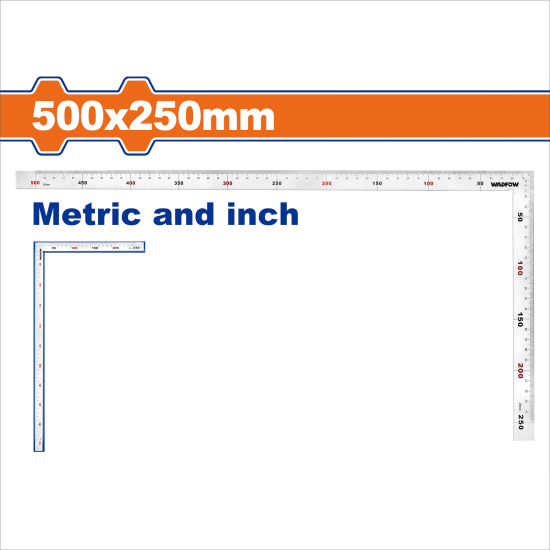 WADFOW  公英角尺 500*250mm (WSR4350) 