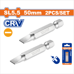 WADFOW 螺絲起子頭/SL5.5*0.8mm, 50mm*2支組 (WSV2K23)