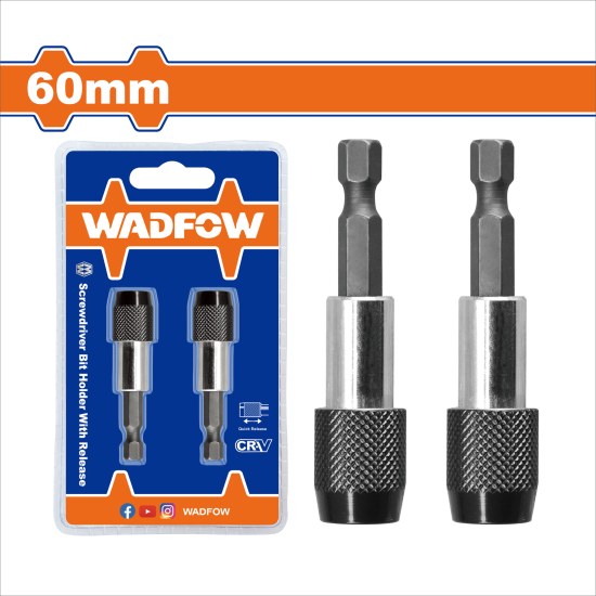 WADFOW 6.35 快脫式六角起子延長桿 60mm (WSV3K01)