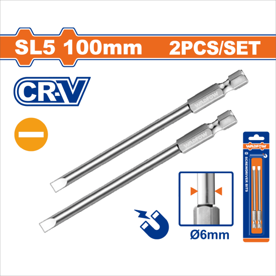 WADFOW 剝皮起子頭/SL5/2支組 (WSV9KSL5)