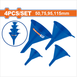 WADFOW  塑膠漏斗組 4PCS (WUFS2304)