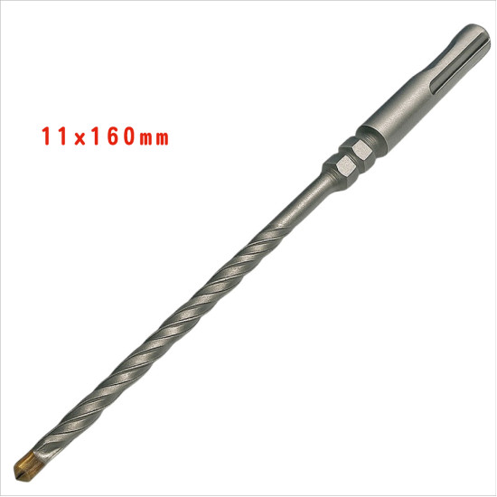 TOTAL 通透工具 四溝免出力水泥鑽尾(螺旋十字刃) 11*160  (SDSEN11X160)